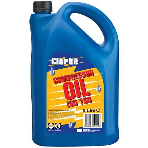 CLARKE SAE40 ISO 150 PISTON AIR COMPRESSOR OIL (RED LINE COMPRESSORS) 5 ...
